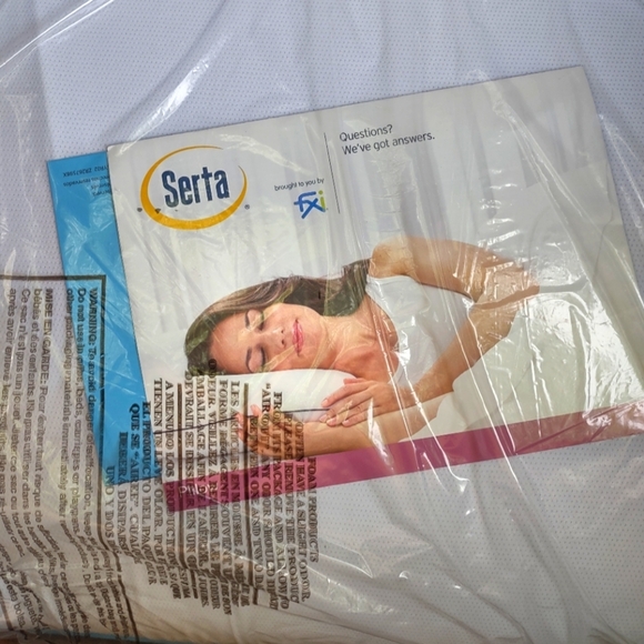 New In Box Serta Soothing Cool Gel Memory Foam Pillow Queen - Picture 11 of 11